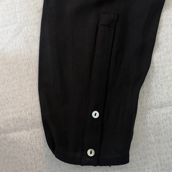 Zara Black V-Neck Blouse - Picture 5 of 6